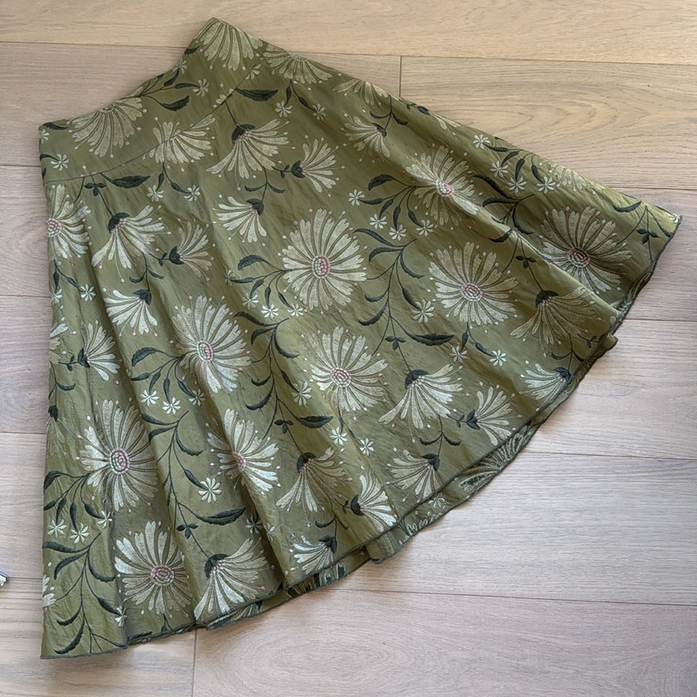 VTG Lena Medoyeff silk skirt